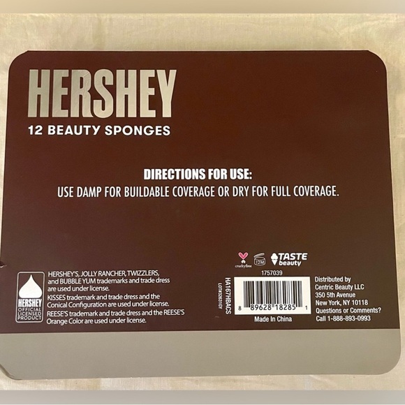 Hershey Beauty Sponge Blender 12pc Set - NEW IN PACKAGE - Picture 2 of 2